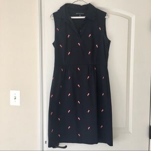 Brooks Brothers Navy Bird Shirt Dress